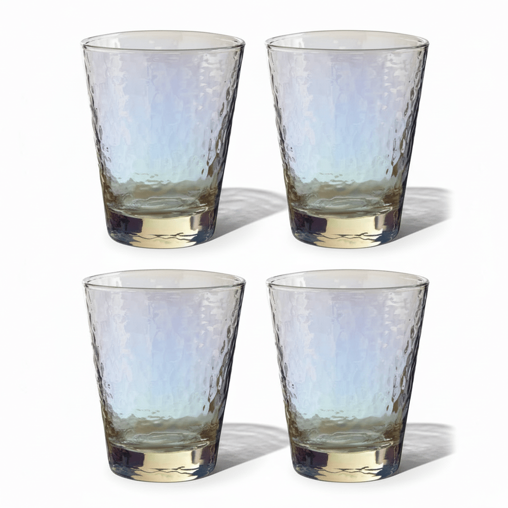 Aurora Set Of 4 Lustre Glass Tumblers
