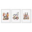 Autumn Artwork New York City Watercolour Travel Wall Art Prints | 
