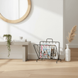 Avento Black Two Pocket Magazine Rack