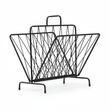 Avento Black Two Pocket Magazine Rack