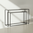 Avento Set Of Two Black Console Tables