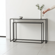 Avento Set Of Two Black Console Tables