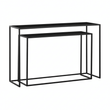 Avento Set Of Two Black Console Tables
