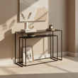 Avento Set Of Two Black Console Tables