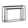 Avento Set Of Two Black Console Tables