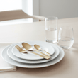 Avie 16 Piece Antique Gold Cutlery Set