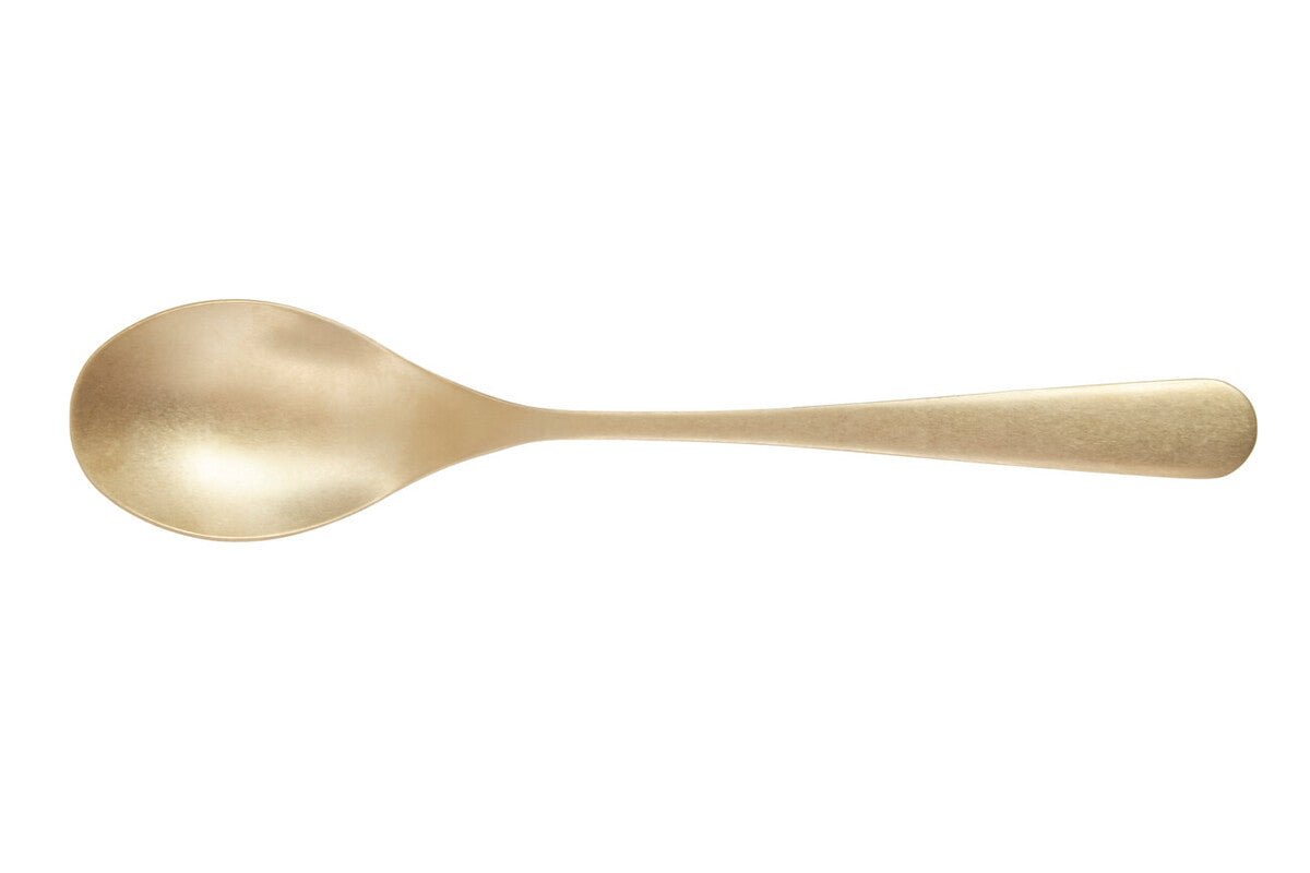 Avie 16 Piece Antique Gold Finish Cutlery Set