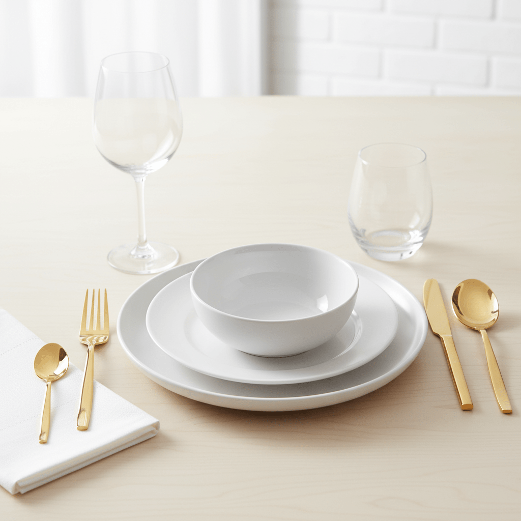 Avie 16 Piece Gold Finish Cutlery Set