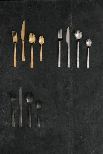 Avie 16 Piece Onyx Cutlery Set