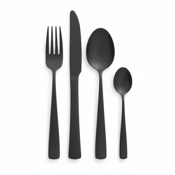 Avie 16 Piece Onyx Cutlery Set