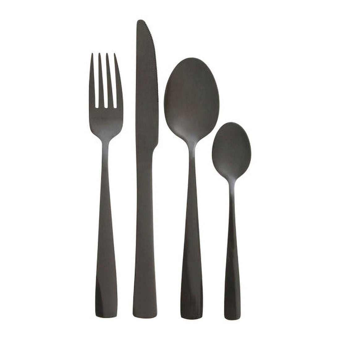 Avie 16 Piece Onyx Cutlery Set