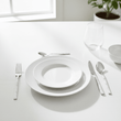 Avie 16 Piece White Faux Marble Cutlery Set