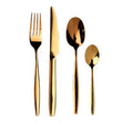 Avie Aura 16 Piece Gold Cutlery Set