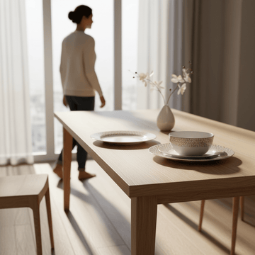 Avie Casablanca 12 Piece Natural Dinner Set Mob