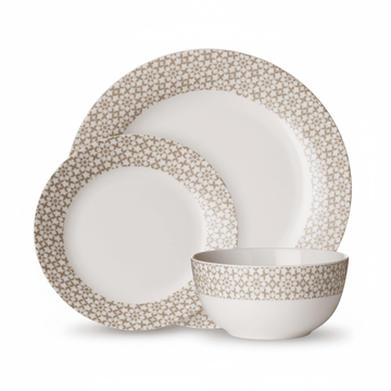 Avie Casablanca 12 Piece Natural Dinner Set Mob