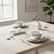 Avie Casablanca 12 Piece Natural Dinner Set Mob