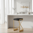 Azalea Black And Gold Finish Bar Stool