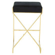 Azalea Black And Gold Finish Bar Stool