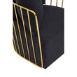 Azalea Black Fabric and Metal Chair