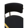 Azalea Black Velvet Dining Chair
