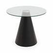 Azalea Round Clear Glass Top Dining Table