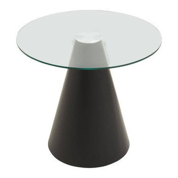 Azalea Round Clear Glass Top Dining Table