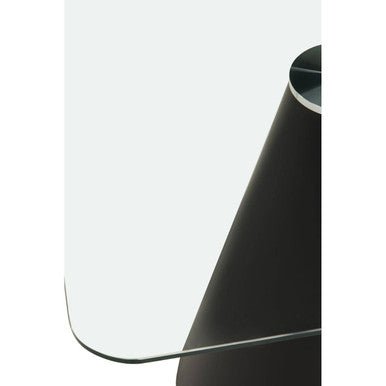 Azalea Square Clear Glass Top Dining Table