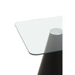 Azalea Square Clear Glass Top Dining Table