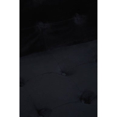 Azalea Two Seat Black Velvet Sofa