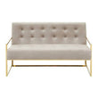 Azalea Two Seat Mink Velvet Sofa