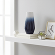 Azul Large Ombre Vase In Blue