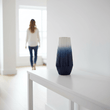 Azul Large Ombre Vase In Blue