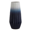 Azul Large Ombre Vase In Blue