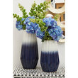 Azul Large Ombre Vase In Blue