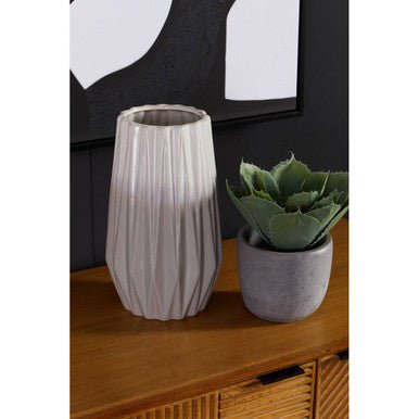 Azul Small Grey and White Ceramic Vase