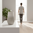 Azul Small Grey and White Ceramic Vase