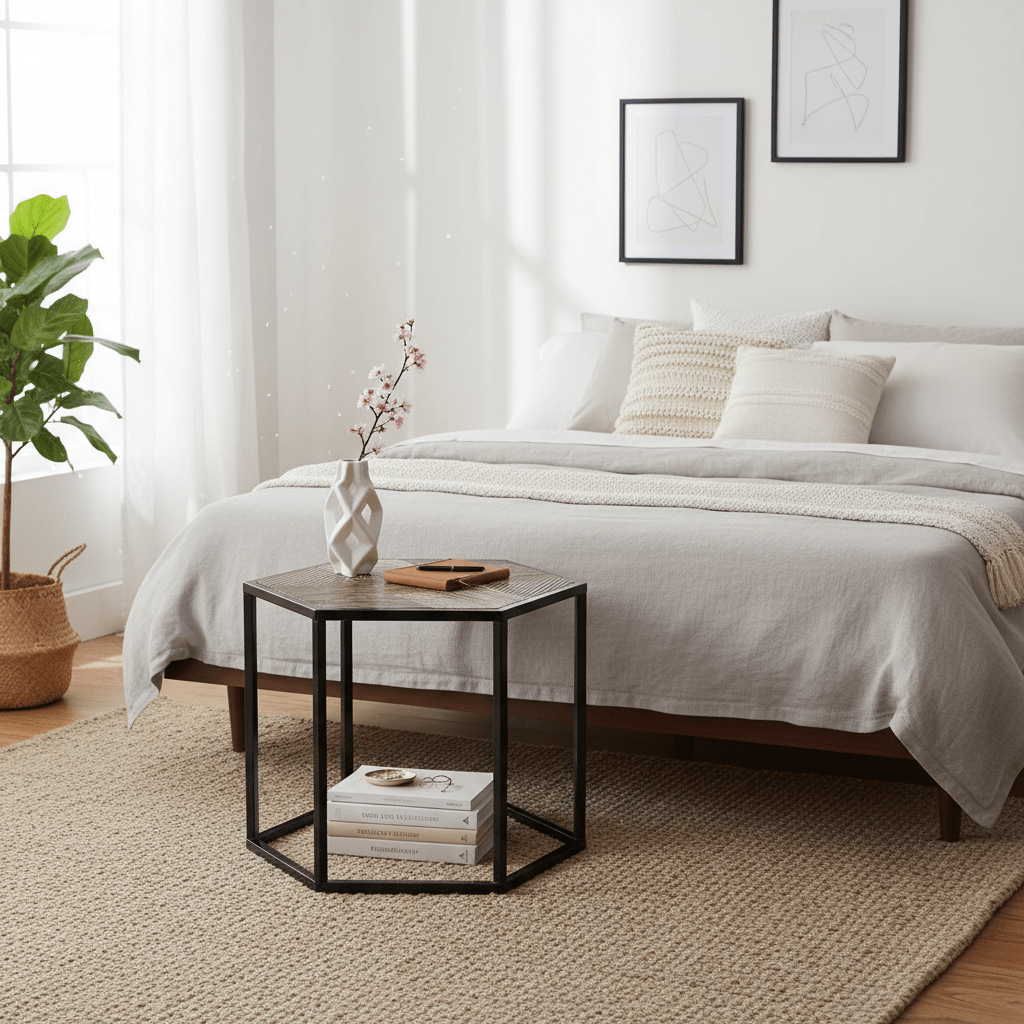 Babita Set Of 2 Hexagon Side Tables