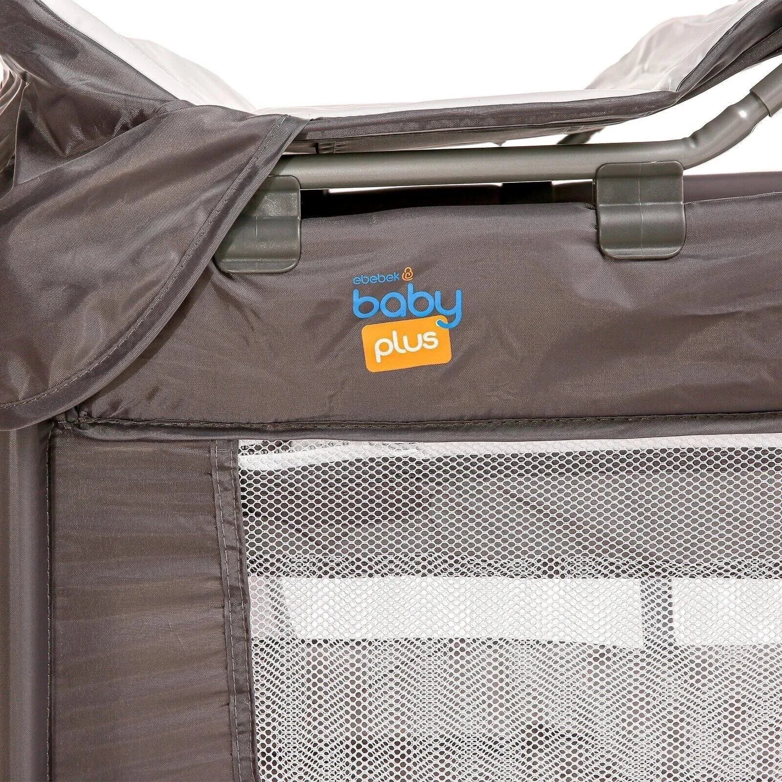 baby plus Play - Sleep Travel Cot - Grey