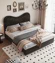 Baeyer King Size / Super King Size Bed, Velvet