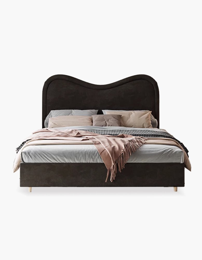 Baeyer King Size / Super King Size Bed, Velvet