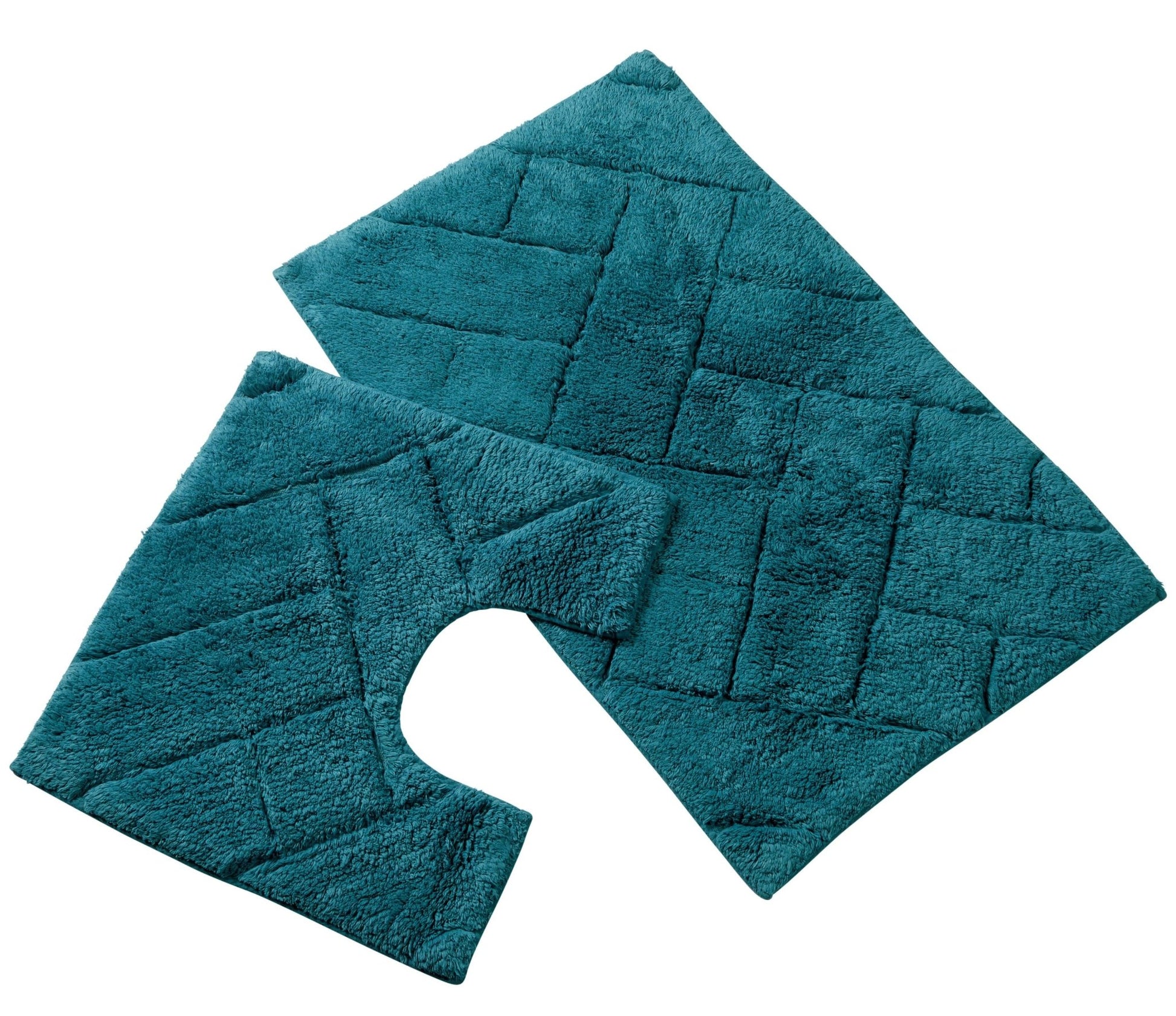 Bali Bath Mat & Pedestal Set Luxurious Super Absorbent Extra - Soft Cotton Mats for Bathroom Comfort and Style in Multiple Colours