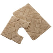 Bali Bath Mat & Pedestal Set Luxurious Super Absorbent Extra - Soft Cotton Mats for Bathroom Comfort and Style in Multiple Colours