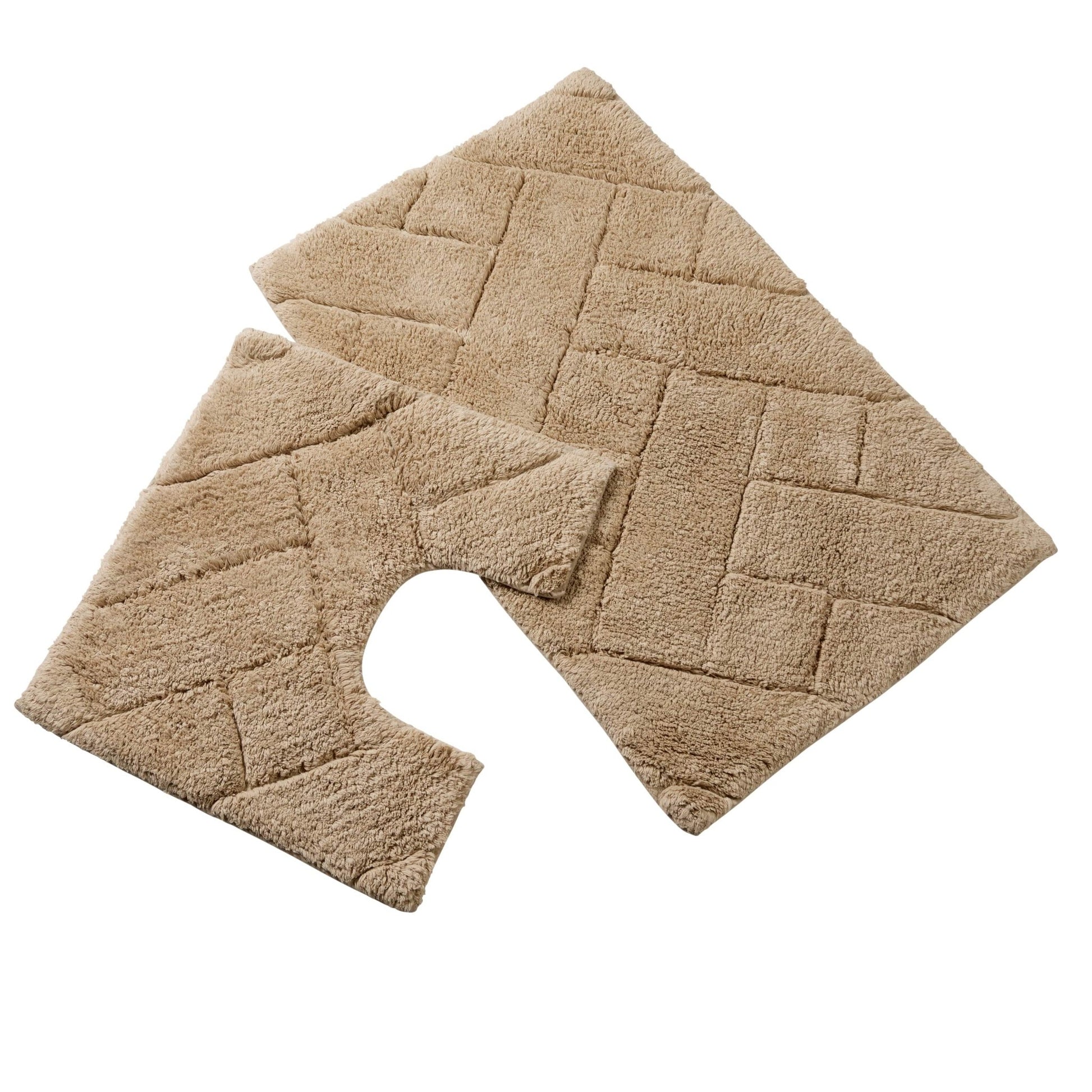 Bali Bath Mat & Pedestal Set Luxurious Super Absorbent Extra - Soft Cotton Mats for Bathroom Comfort and Style in Multiple Colours