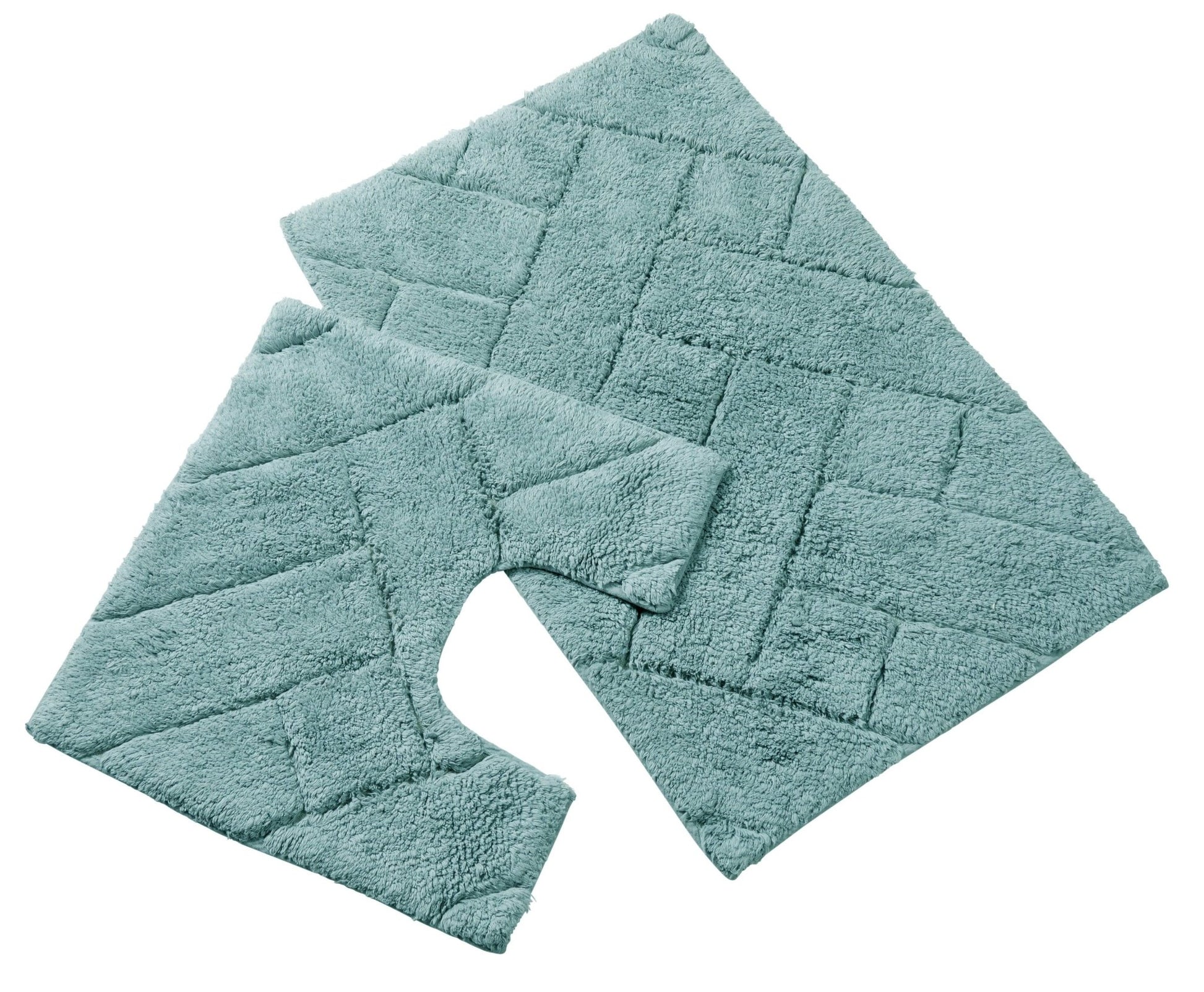 Bali Bath Mat & Pedestal Set Luxurious Super Absorbent Extra - Soft Cotton Mats for Bathroom Comfort and Style in Multiple Colours