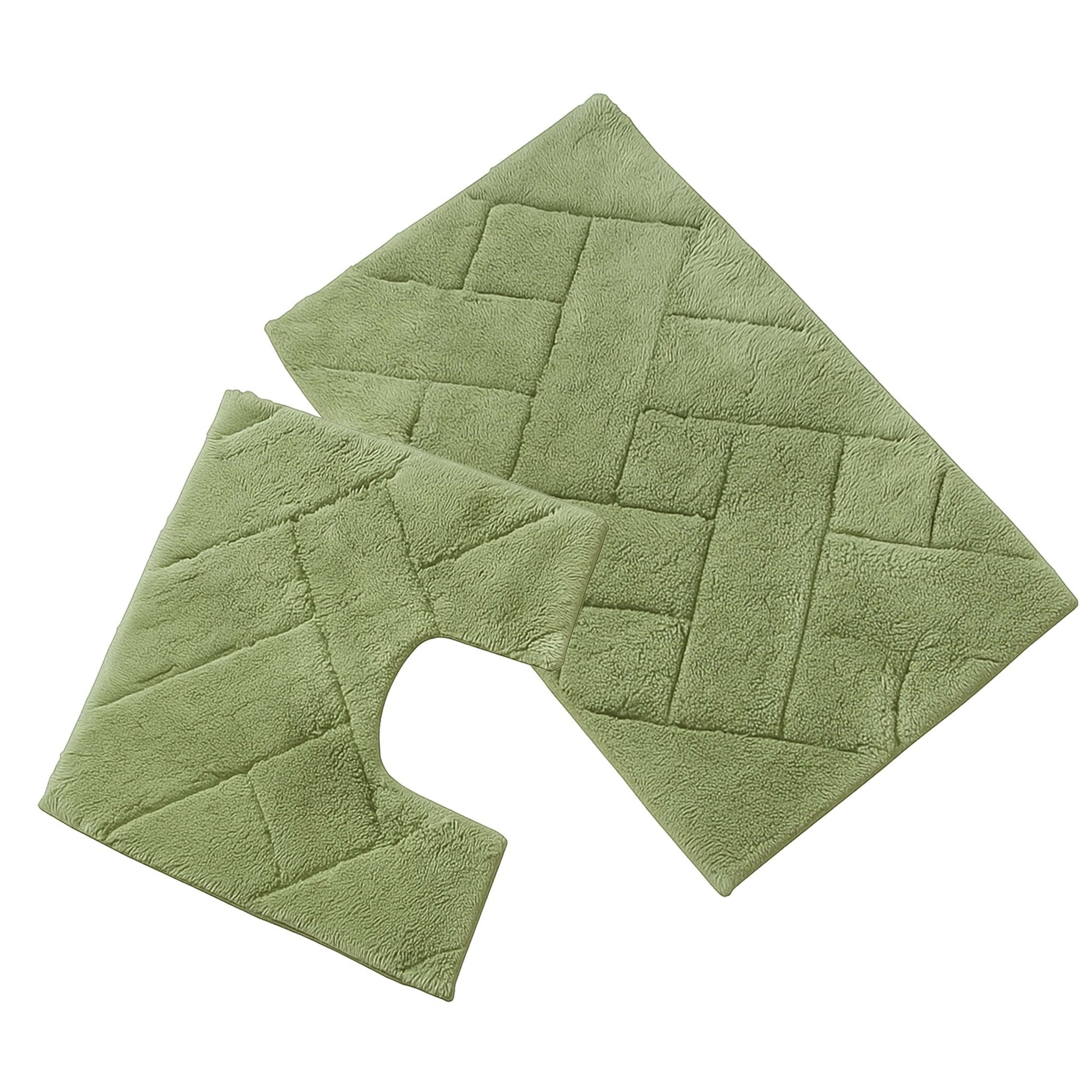 Bali Bath Mat & Pedestal Set Luxurious Super Absorbent Extra - Soft Cotton Mats for Bathroom Comfort and Style in Multiple Colours