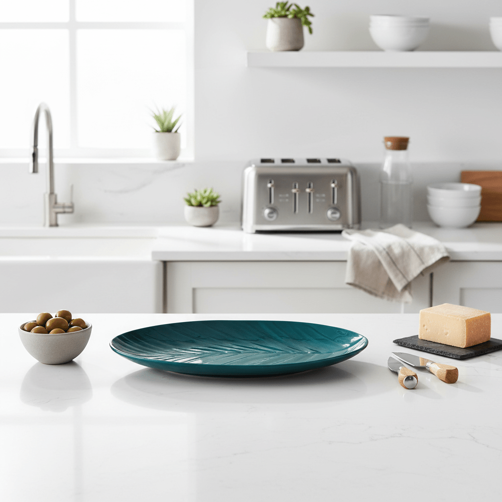 Bali Dark Green Serving Plate