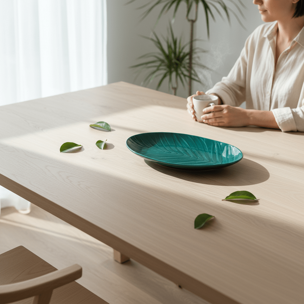 Bali Dark Green Serving Plate
