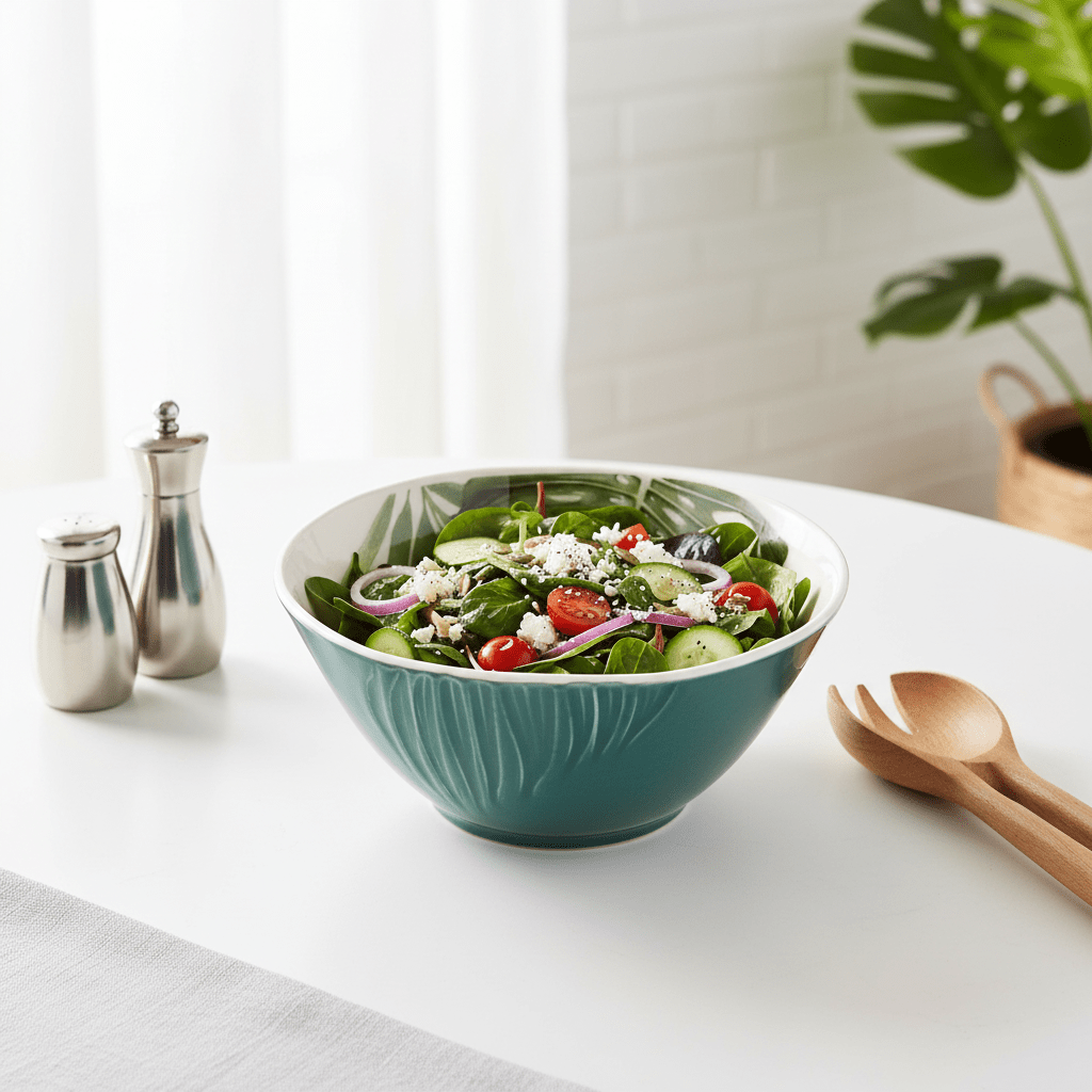 Bali Dark Green Small Salad Bowl