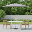 Bali Grey Wooden Parasol 2.85m
