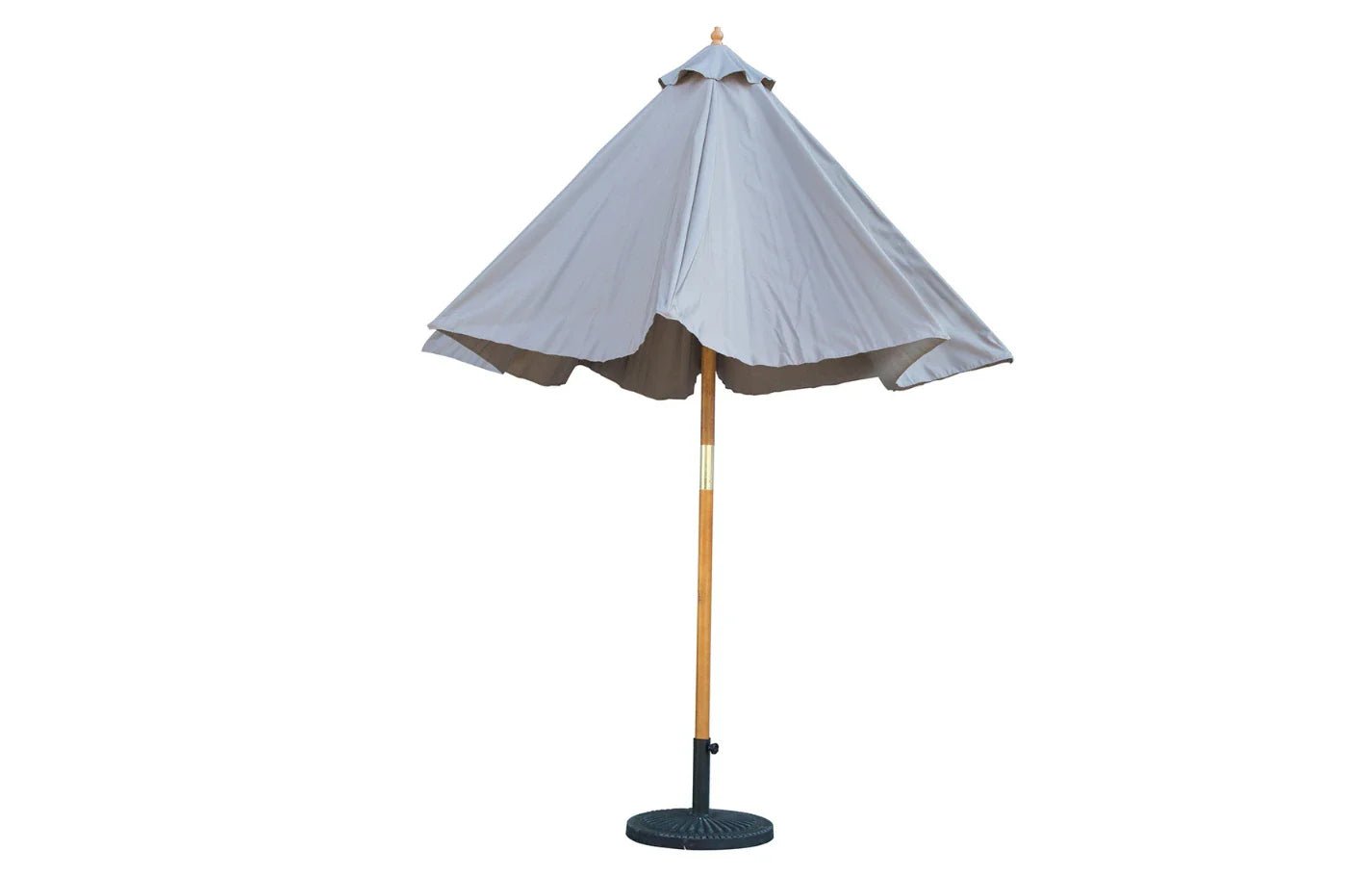 Bali Grey Wooden Parasol 2.85m